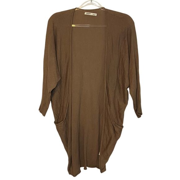 Caramel Batwing Duster Sweater M - Picture 1 of 3